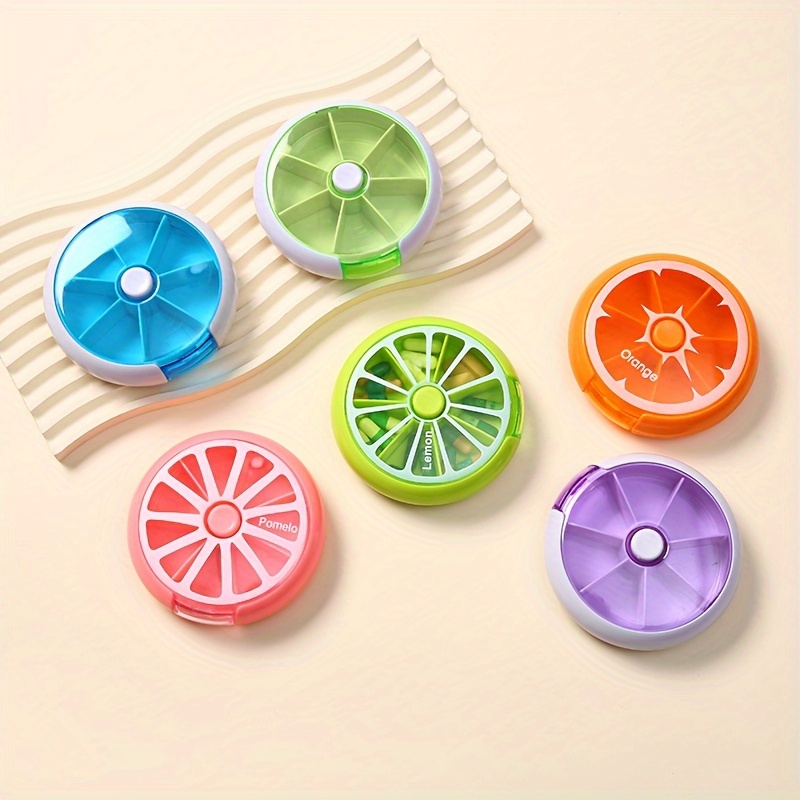 Seaweed Snack - Portapillole settimanale a sette scomparti, portatile,
