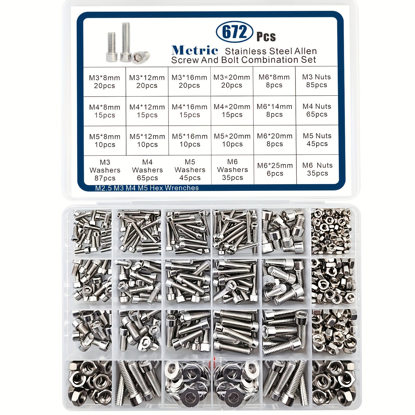 Set da 672 pezzi: viti a testa - Nuts Mix recensione e prezzo
